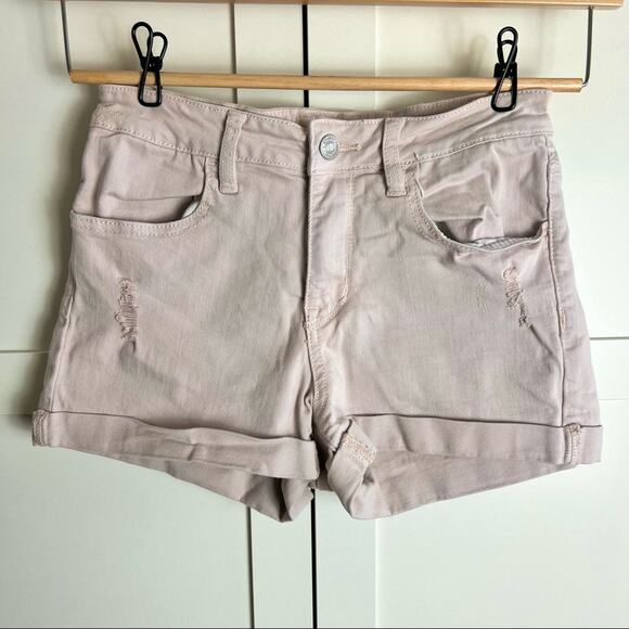 PacSun Maggie pink super stretch shortie shorts - Picture 2 of 6